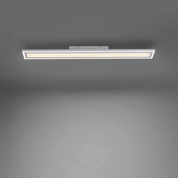 Prostokątna lampa sufitowa EDGING biała 14853-16 1xLED 35W 2700-5000K sterowana pilotem