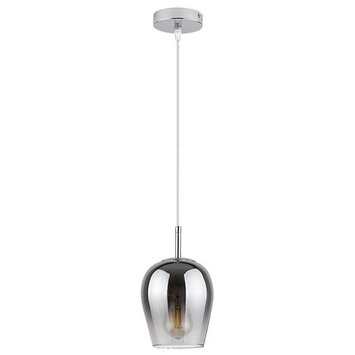 Szklana LAMPA wisząca PETUNIA 5252 Rabalux skandynawski zwis loftowy do salonu chrom