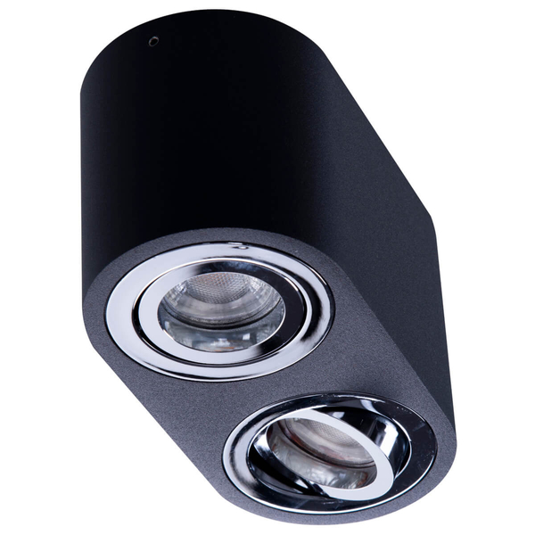 Natynkowa lampa sypialniana Brant AZ2930 z regulacją metalowa czarna