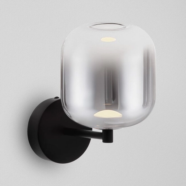 Przyścienny kinkiet szklany ANUCO LE44613 LED 3W 3000K do salonu szary