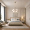 Regulowana lampa wisząca CHIC biała złota ST-DL-2969P-5 10xG9 5W