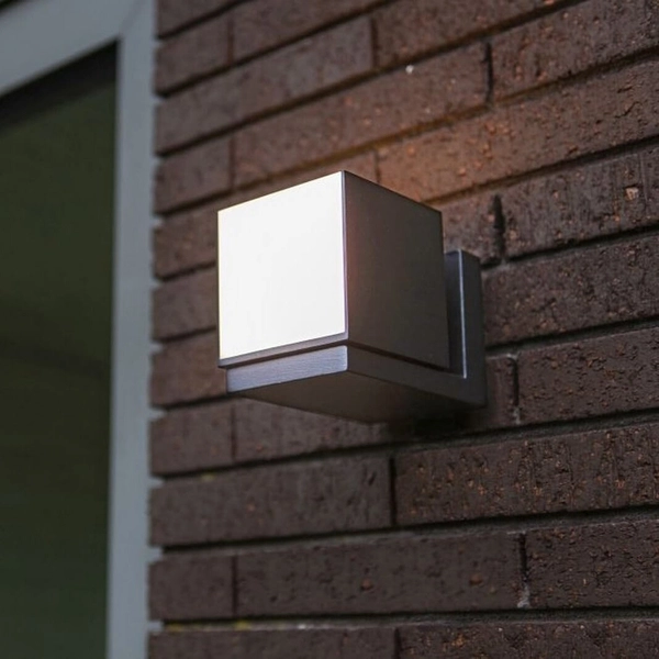 Lampa elewacyjna kostka CUBA 5193814118 Lutec IP54 LED 12,2W 4000K szary