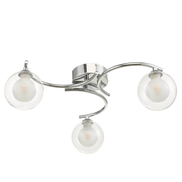 Sufitowa lampa szklana Nakita NAK5350-04 okrągła kule balls chrom