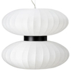 Modernistyczna lampa wisząca Daburu 108113 Markslojd tekstylna biała