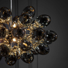 Lampa wisząca szklane klosze Infinity 80124 Endon kulista bańki czarny chrom
