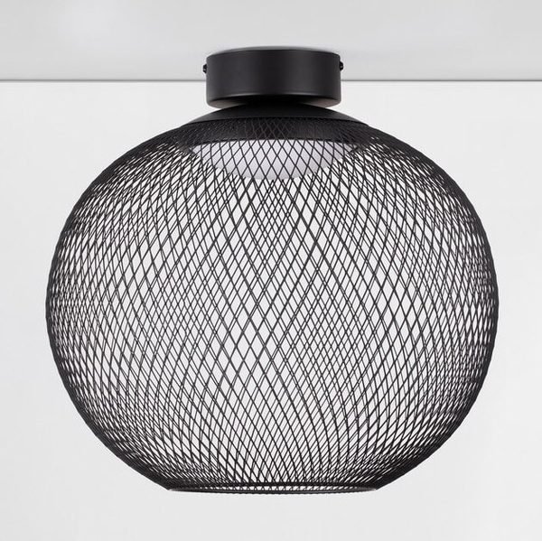 Okrągła lampa nasufitowa RITA LE44255 LED 19W 3000K jadalniana czarna