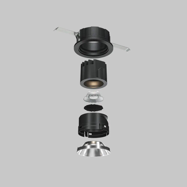 Antyodblaskowy filtr do lamp Wise HoneyComb ⌀26mm HoneyComb-D26 czarny