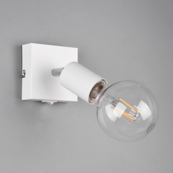Kinkiet LAMPA ścienna VANNES R80181731 RL Light regulowana OPRAWA metalowy reflektorek loftowy biały mat