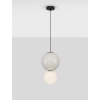 Okrągła lampa wisząca JORELIA LE45246 LED 7W 3000K nad stół biała szara