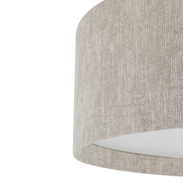 Okrągła lampa sufitowa CEDRO 11671 do jadalni beżowa