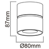 Spot LAMPA sufitowa Mone Nero Orlicki Design tuba OPRAWA metalowa LED 7W 3000K natynkowa czarna