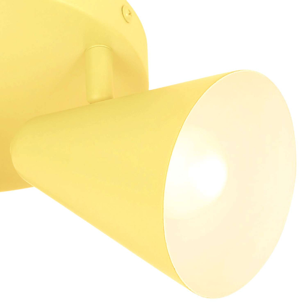 LAMPA sufitowa AMOR 98-68828 Candellux metalowa OPRAWA retro reflektorki regulowane żółte