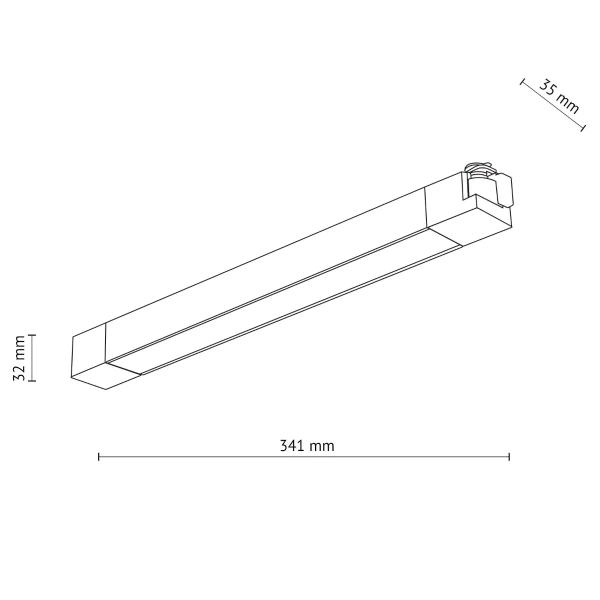 Szynowy panel ledowy jednofazowy Tracer 18191 LED 20W 3000K biały