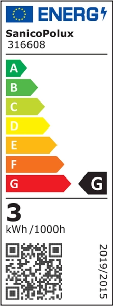 Designerska żarówka dekoracyjna Vintage Amber 316608 Polux E27 serce 2,3W 170lm 230V biała ciepła