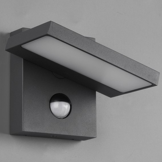 Regulowana LAMPA elewacyjna HORTON 226369142 Trio metalowa OPRAWA ogrodowa LED 8W 3000K outdoor IP54 grafitowy