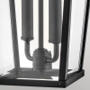 Zewnętrzna lampa ścienna Dawson HK-DAWSON-L szklana IP44 czarny