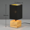 Stołowa lampa Woody R50171080 RL Light naturalna drewniana czarna