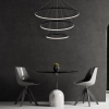 Pierścieniowa lampa wisząca LEA 330024 LED 82W 4000K ringi czarne