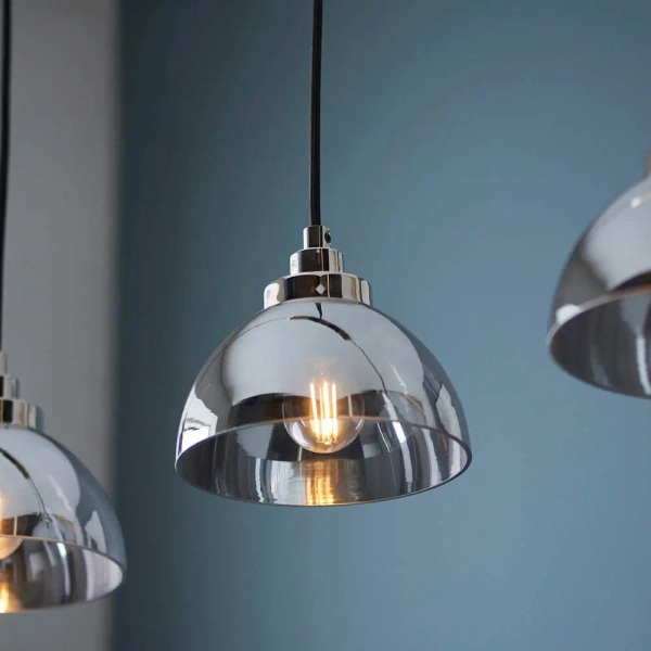 Potrójna lampa wisząca Caspa 100047 regulowana lustrzana nikiel