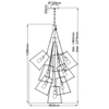 Wisząca lampa industrialna Fulton HK-FULTON-13P czarna mosiądz