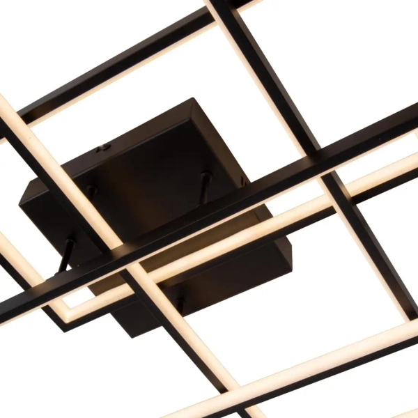 Sufitowa lampa geometryczna LOKERO 78101/60/30 LED 60W 2700-4000K czarny