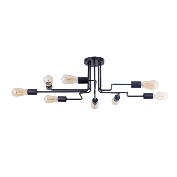 LAMPA sufitowa GILBERT T532CL-08B Maytoni plafoniera OPRAWA metalowa plafon loftowy czarny