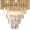 Dekoracyjna LAMPA wisząca MADISON ML5992 Milagro kryształowa OPRAWA glamour crystal ZWIS na łańcuchu złoty przezroczysty