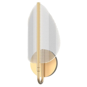 Ścienna lampa art. deco Floriana QN-FLORIANA-1W-NBR 9W 2918K mosiądz