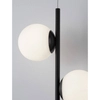 Szklana lampa wisząca Abala LE43308 LED 16W 3000K kulista biała czarna