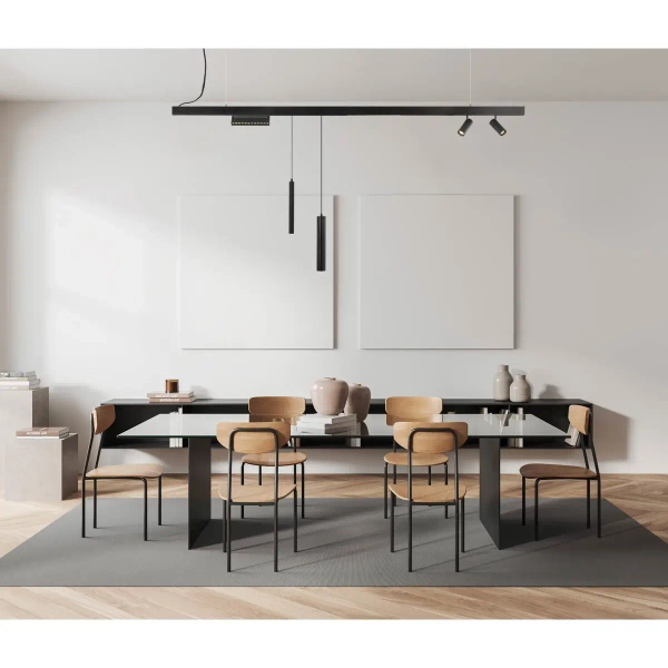Podłużna lampa magnetyczna Rinet TRM-53623-7W-3K LED 7W 3000K czarna