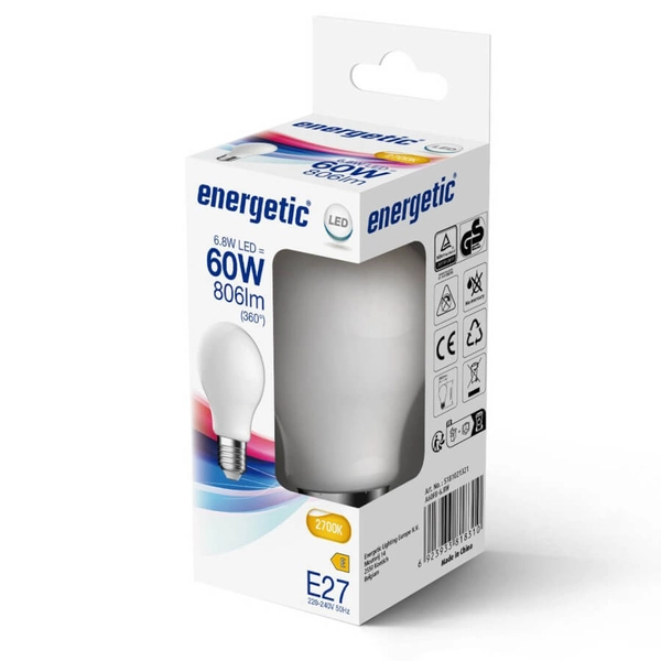 Żarówka bańka E27 5181021321 LED 6,8W 2700K 806lm biała