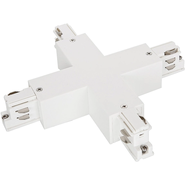 Krzyżowy X-ŁĄCZNIK szynoprzewodu HT4-J04-WU Italux do 3-fazowej szyny natynkowej 230V biały