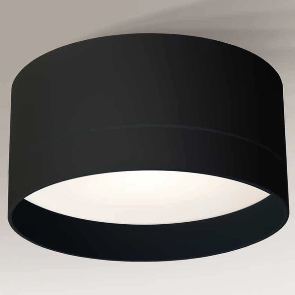 Łazienkowa LAMPA sufitowa TOSA 8060 Shilo metalowa OPRAWA okrągły plafon IP44 czarny