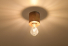 Drewniana LAMPA sufitowa SL.0672 okrągła OPRAWA spot natynkowy ekologiczny downlight