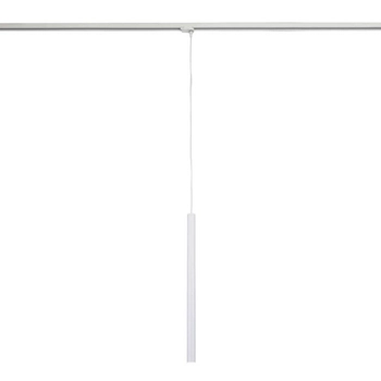 LAMPA wisząca YABU 7869 Shilo metalowa OPRAWA sopel ZWIS tuba do systemu szynowego biała