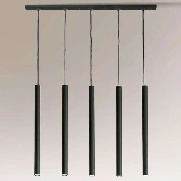 LAMPA wisząca YABU 5528 Shilo metalowa OPRAWA zwis LISTWA sufitowa sople tuby czarne