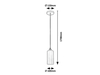 LAMPA wisząca PANTHEA 4479 Rabalux szklana OPRAWA zwis tuba złota biała