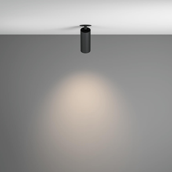 Sufitowa lampa Focus C053CL-L12W4K-W-B LED 12W 4000K metalowa czarna