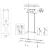 Metalowa lampa zwieszana Milos R32004132 LED 20W 3000K czarny