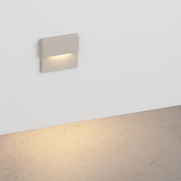 Oprawa elewacyjna LESSON beżowa LE-52017 kwadratowa LED 1x2W 3000K IP65 do ogrodu
