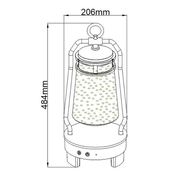 Latarenka do ogrodu KL-LYNDON-BT-A-BK Kichler LED 3W głośnik Bluetooth czarny
