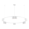 Wisząca lampa tuba GENESIS ML0377 podłużna metalowa biała