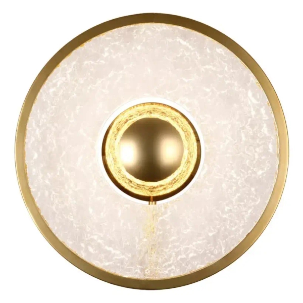 Ścienna lampa do salonu ALEXIA W0406D LED 15W 3000K okrągła złota