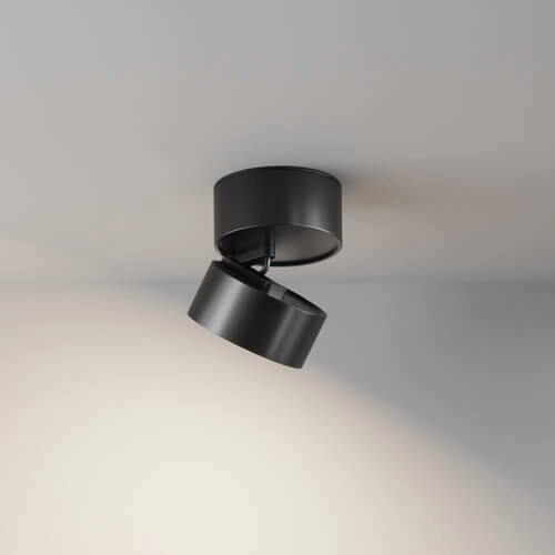 Natynkowa lampa sufitowa Onda C024CL-L12B4K LED 12W 4000K oczko czarne