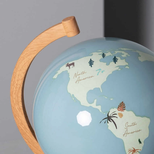 Dziecięca lampa stołowa Globi ABR-GLO-B Abruzzo globus brązowy