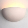 Ścienna lampa półokrągła Pride UG-WB-A ceramiczna biała