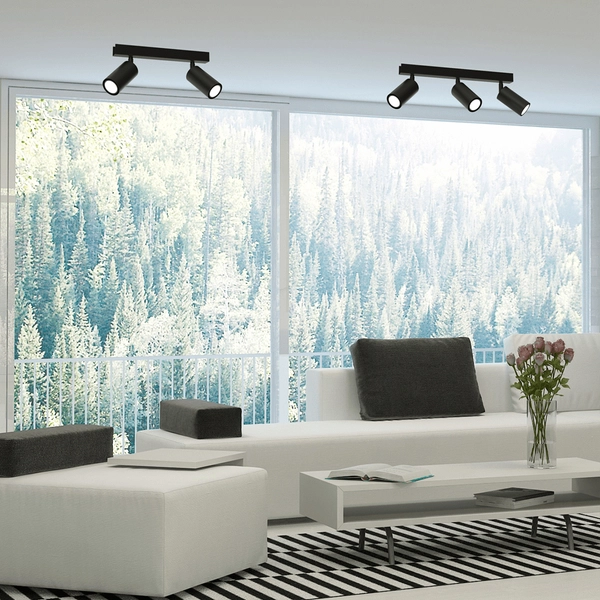 Minimalistyczna lampa sufitowa Hudson MLP8795 czarna