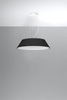 LAMPA wisząca SL.0766 abażurowa OPRAWA zwis okrągły czarny