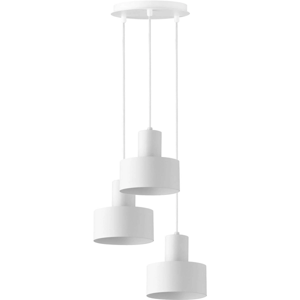 LAMPA wisząca RIF 30906 Sigma metalowa OPRAWA kaskada zwis industrialny biały