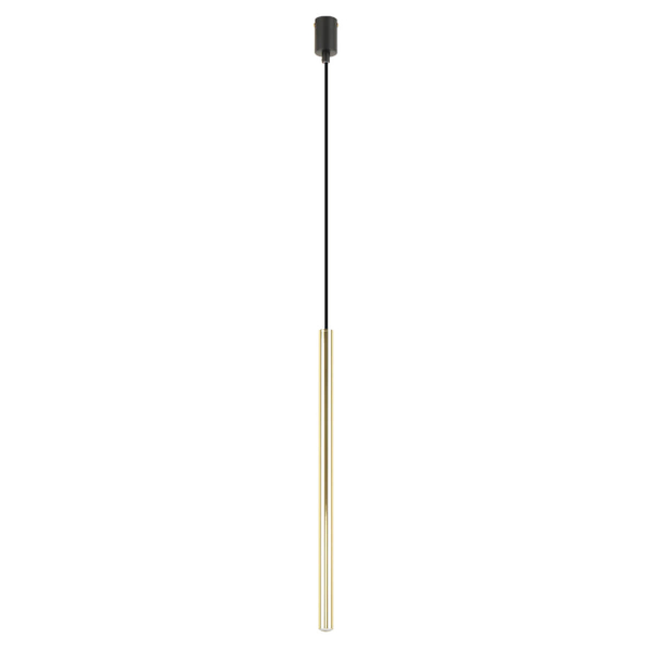 Lampa wisząca rurka Nova A8187S Zumaline salonowa metalowa złoty